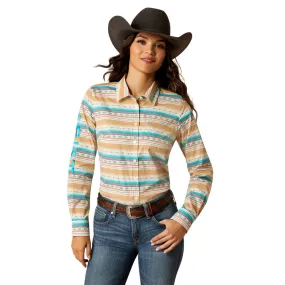 10052716 Ariat Women's Team Kirby Long Sleeve Stretch Shirt - Fallon Serape Print