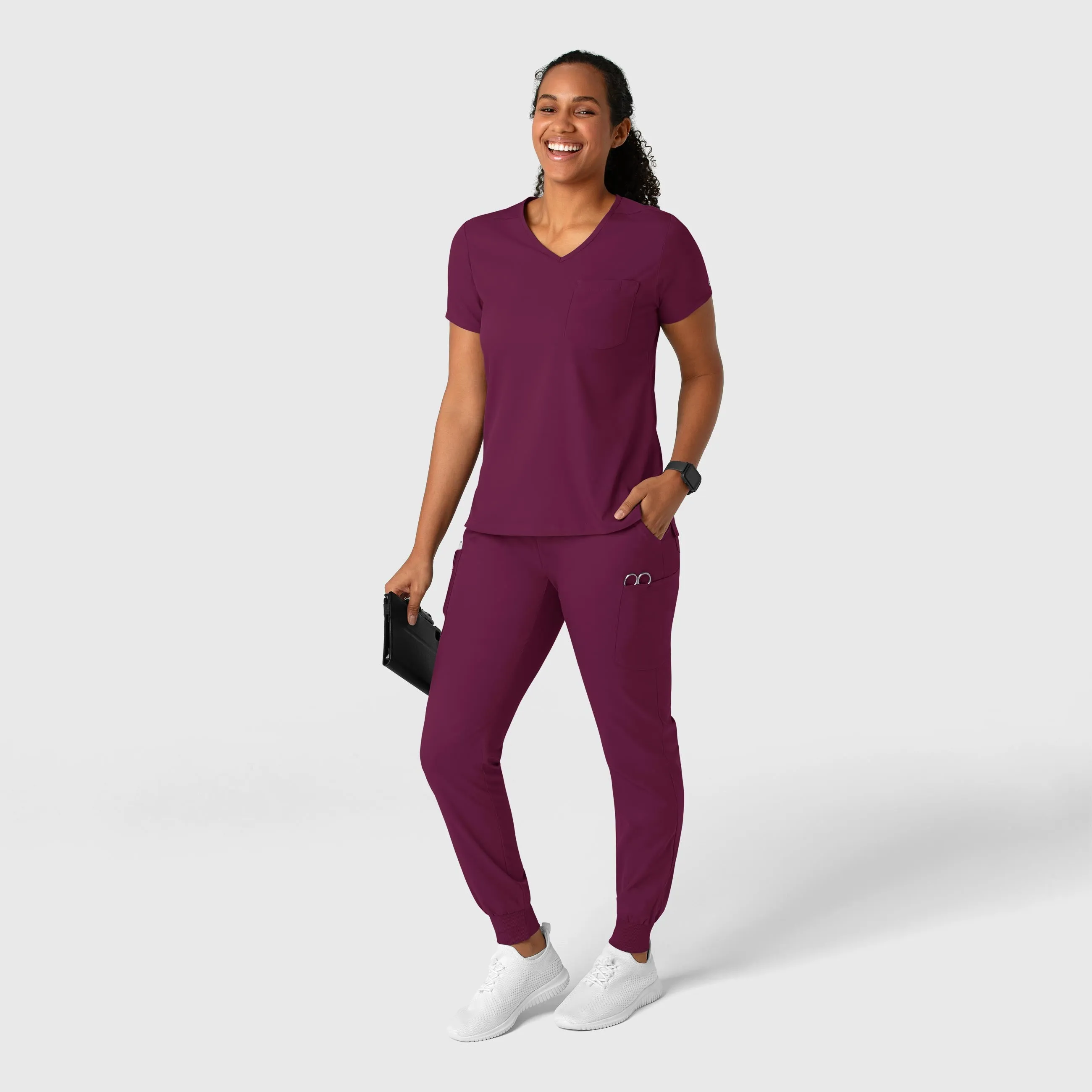 Boundless Women's Jogger Scrub Pant - Wine