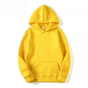 Casual Fleece Hooded Long Sleeve Slim Solid Color Sweatshirt Wholesale Women Clothing