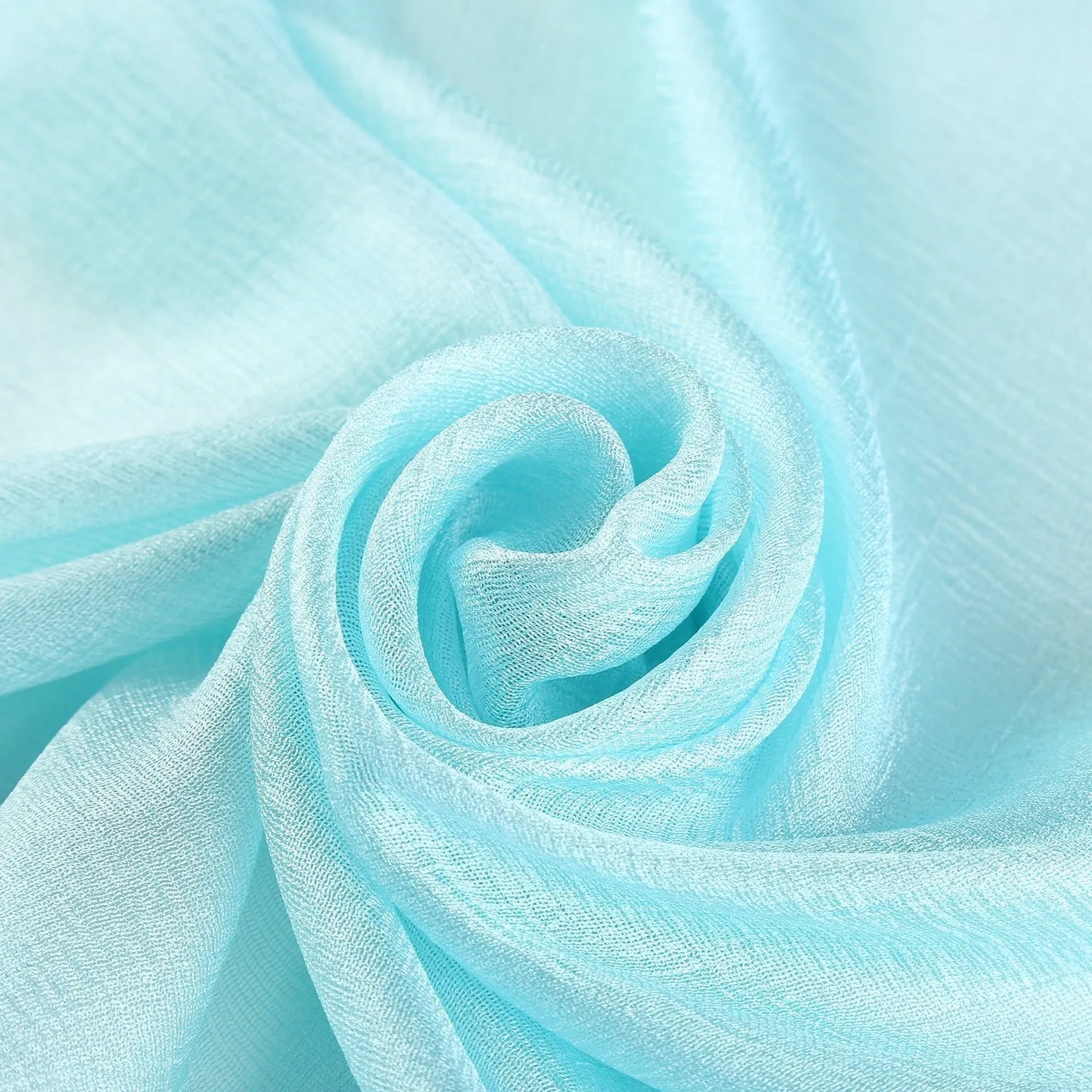 Extra Wide Flax Feel Scarf Solid Turquoise Color FLX006