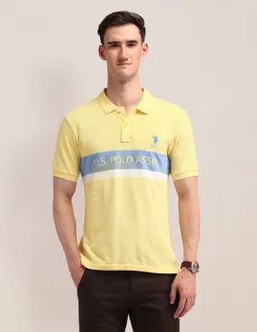 Horizontal Striped Slim Fit Polo Shirt