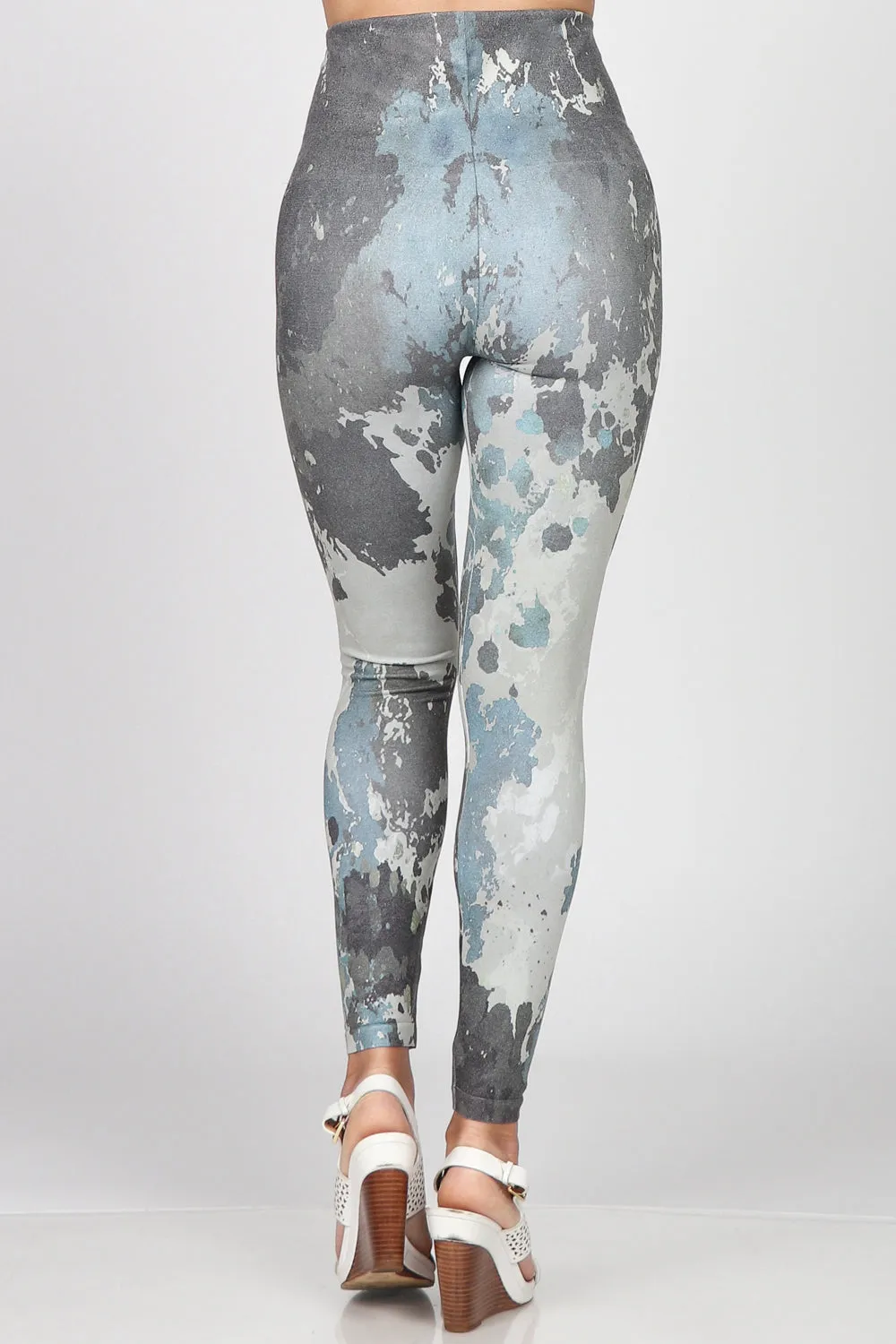 Paint Splatter Print Leggings