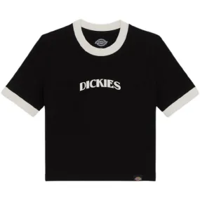 T-shirt Donna Dickies - Herndon Ringer Ss W - Nero