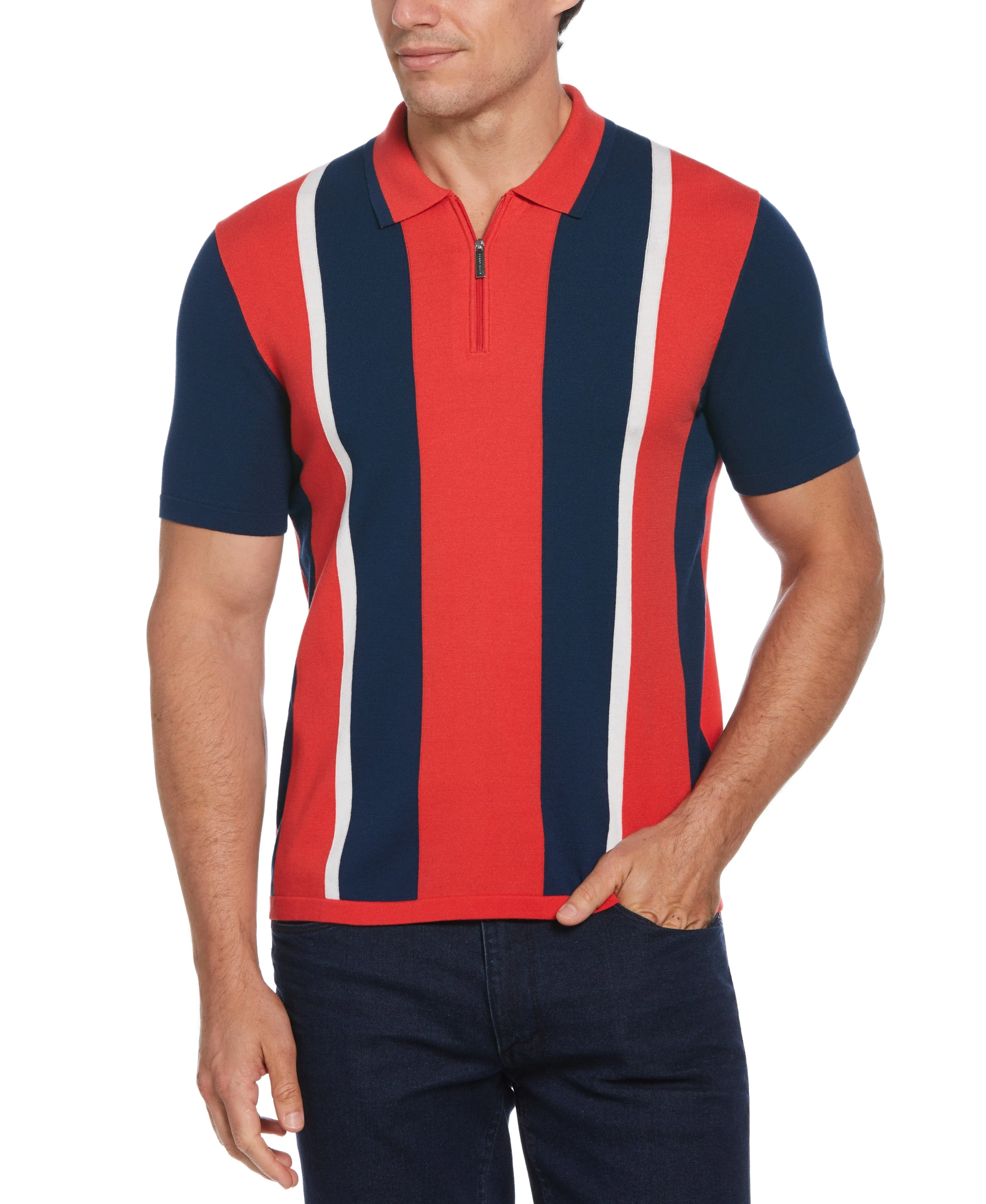 Tech Knit Multi Stripe Polo