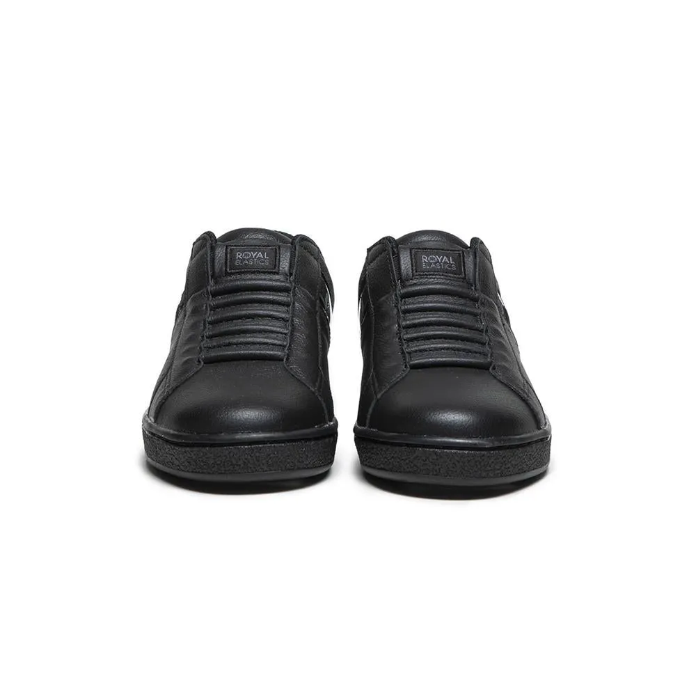 Women's Icon Black Logo Leather Sneakers 91912-999